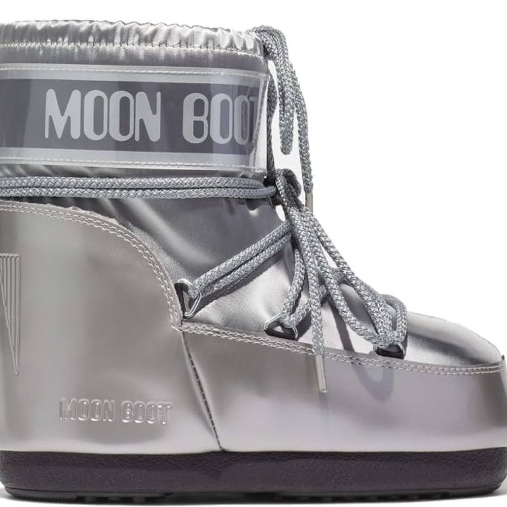 Moon Boot Metallic Silver Women's Winter